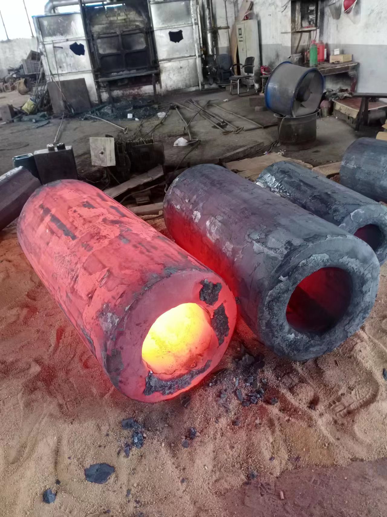 Kesalahan lan deformasi pasukan ing ring forging